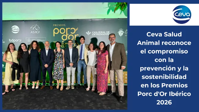 Ceva Salud Animal reconoce el compromiso con la prevención y la sostenibilidad en los Premios Porc d'Or Ibérico 2026