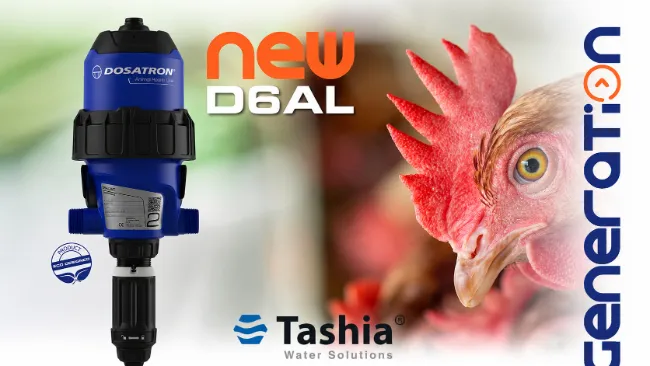 💧 Ya disponible en Tashia® la nueva gama D6 Animal Health Line de DOSATRON INTERNATIONAL.