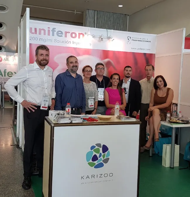 El equipo de Laboratorios Karizoo y Covivet en Anaporc 2018 