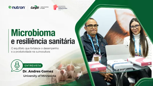 [SBSS 2026 – Cargill Nutrição & Saúde Animal | Nutron] Microbioma e resiliência sanitária