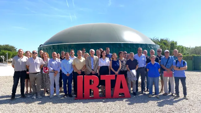 Agricultura y el IRTA presentan una planta experimental de biogás para potenciar la bioeconomía