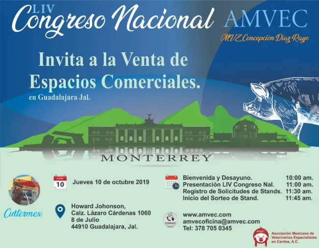 Sorteo Venta de espacios comerciales "LIV Congreso Nacional AMVEC 2020...