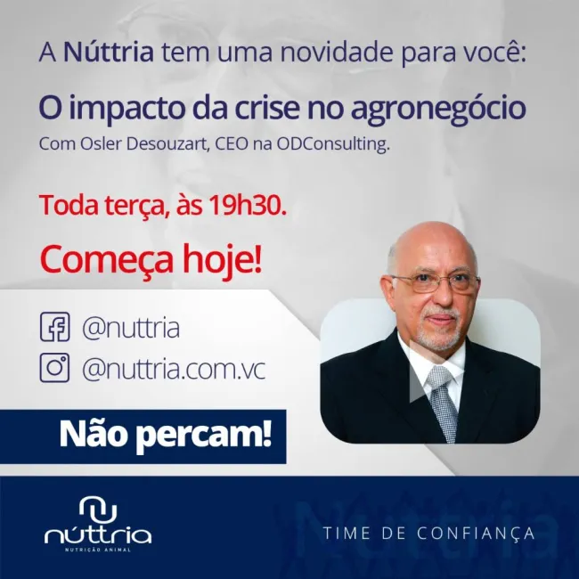 Núttria inicia ação semanal com vídeos sobre COVID-19 e mais.