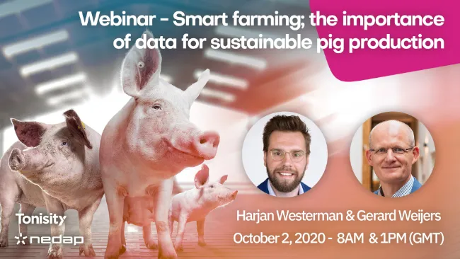 Smart farming; the importance of data for sustainable pig production
