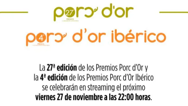 ¡Sigue los premios Porc d'Or desde aquí!