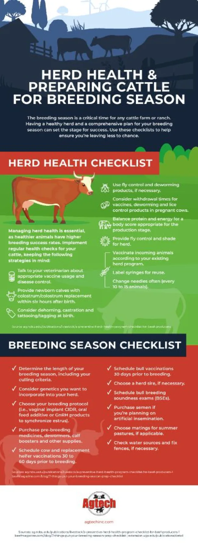 Learn about managing herd health for breeding season with this infogra...