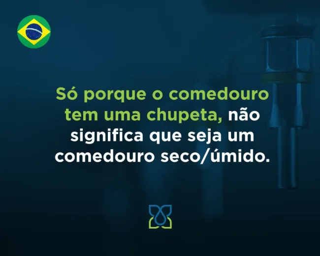 Muitos fabricantes anunciam seus comedouros como sendo seco/úmidos, m...