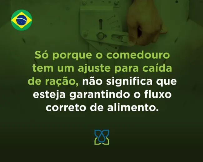 Nosso controle preciso do fluxo de ração da tecnologia patenteada EZ...