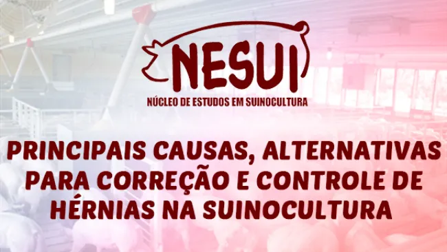 PRINCIPAIS CAUSAS, ALTERNATIVAS PARA CORREÇÃO E CONTROLE DE HÉRNIAS NA SUINOCULTURA
