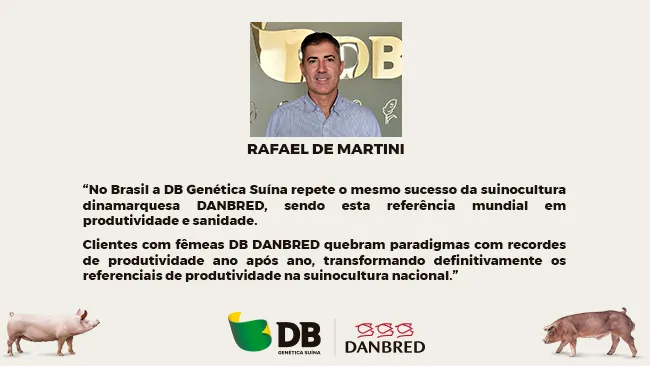Rafael de Martini comenta sobre a premiação da genética suína DANBRED no Melhores da Suinocultura