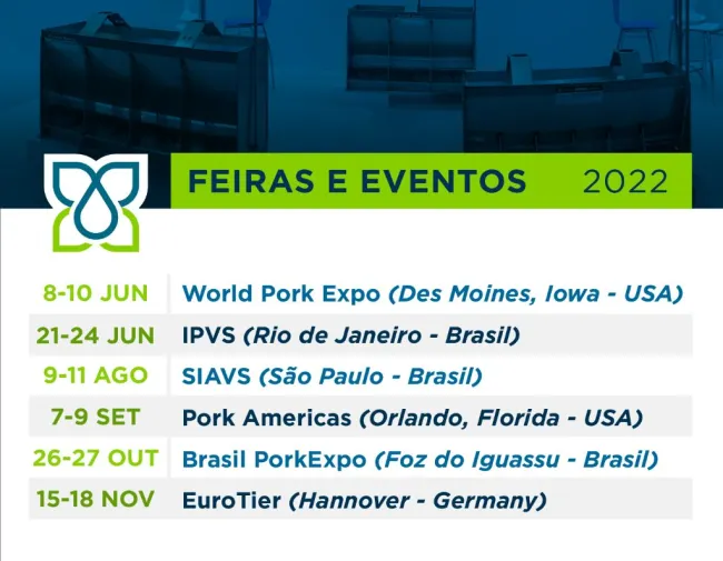 Venha nos visitar no feiras e eventos deste ano!
