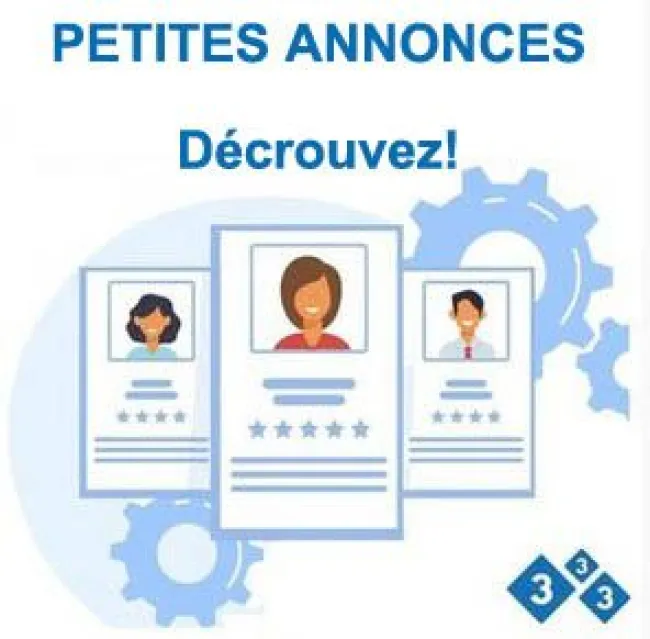 Décrouvez notre service de petites annonces, il est gratuit.
