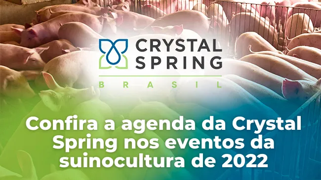 Confira a agenda da Crystal Spring nos eventos da suinocultura de 2022