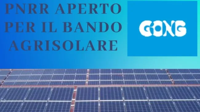 PNRR APERTO PER IL BANDO AGRISOLARE