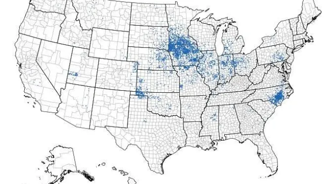 Wonder where all the #pigs are raised in the U.S.?