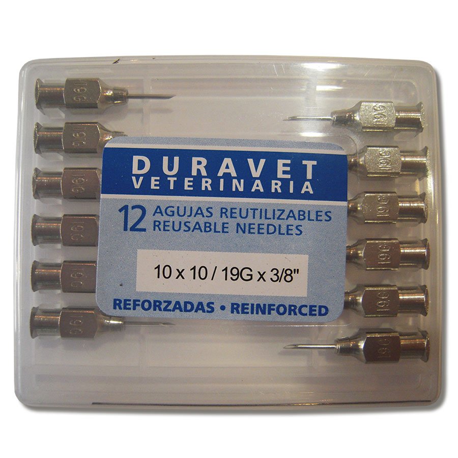 Agujas de acero inoxidable reforzadas Duravet Agujas de acero inoxidable reforzadas Duravet