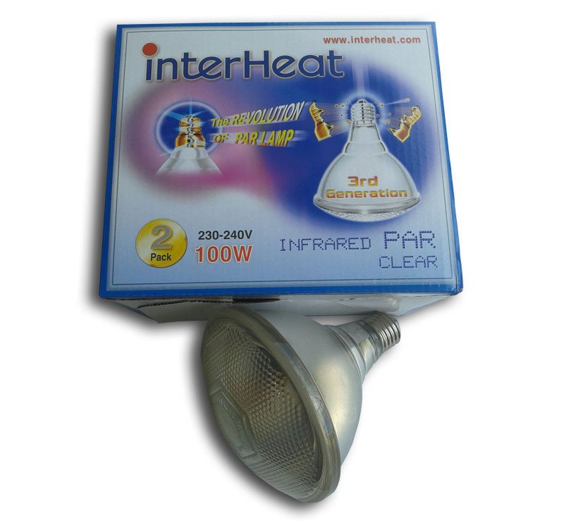 Bombilla Interheat 100W Blanca PAR, 2 uds Bombilla Interheat 100W Blanca PAR, 2 uds