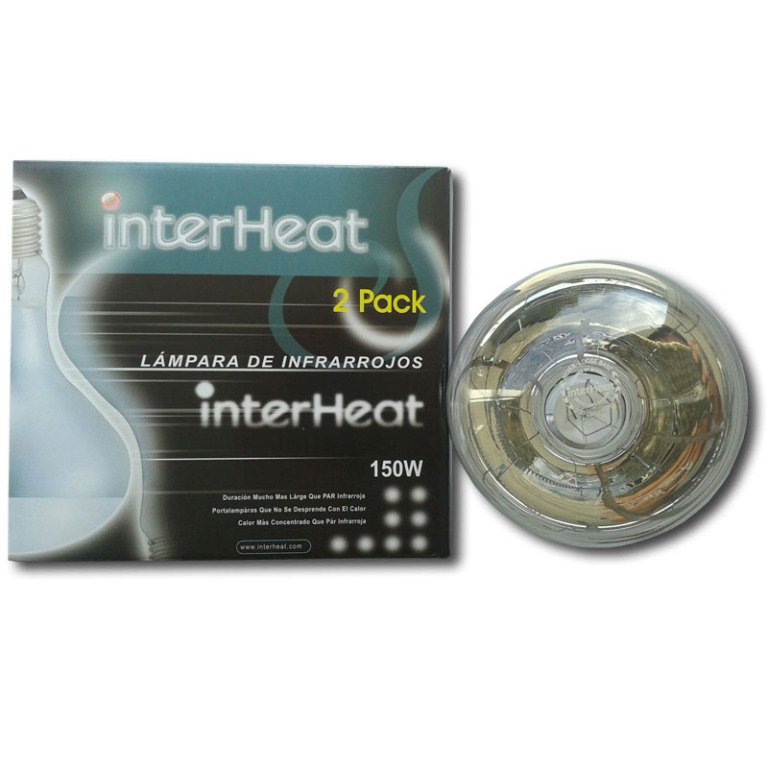 Bombilla Interheat 150 watt, blanca, 2 uds Bombilla Interheat 150 watt, blanca, 2 uds