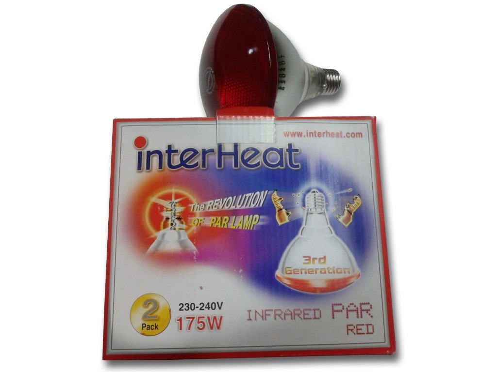 Bombilla Interheat 175W Roja PAR, 2 uds (2) Bombilla Interheat 175W Roja PAR, 2 uds (2)