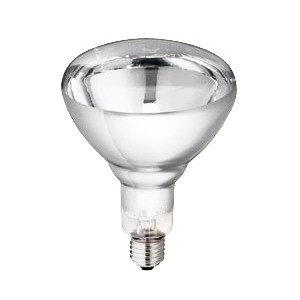 Bombilla Philips calefacción, 250 watt, blanca-roja (HG) (10 uds.) Bombilla Philips calefacción, 250 watt, blanca-roja (HG) (10 uds.)