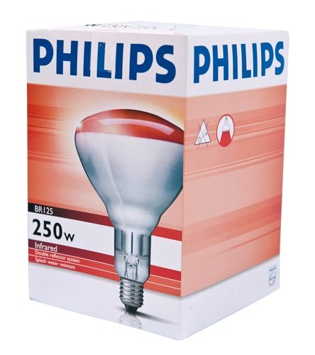 Bombilla Philips calefacción, 250 watt, blanca-roja (HG) (10 uds.) (3) Bombilla Philips calefacción, 250 watt, blanca-roja (HG) (10 uds.) (3)