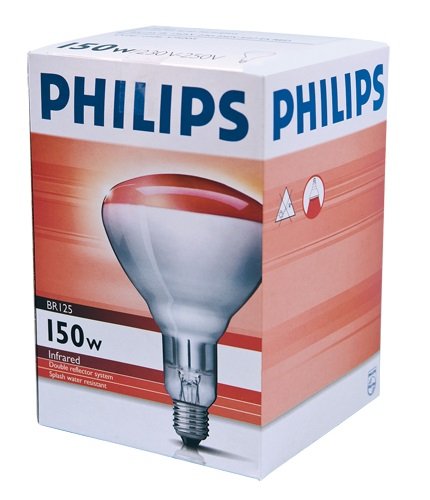 Bombilla Philips calefacción blanca-roja 150 watt, (HG) (10 uds.) (4) Bombilla Philips calefacción blanca-roja 150 watt, (HG) (10 uds.) (4)