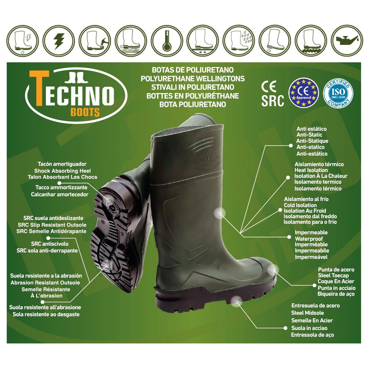 Bota Poliuretano Agri S5 SRC -30ºC (3) Bota Poliuretano Agri S5 SRC -30ºC (3)