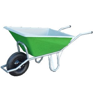 Carretilla de poliéster, modelo mediano 100L Carretilla de poliéster, modelo mediano 100L
