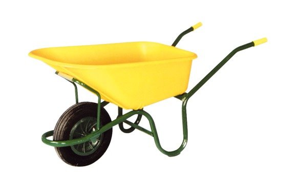 Carretilla nylon amarilla 100L Carretilla nylon amarilla 100L