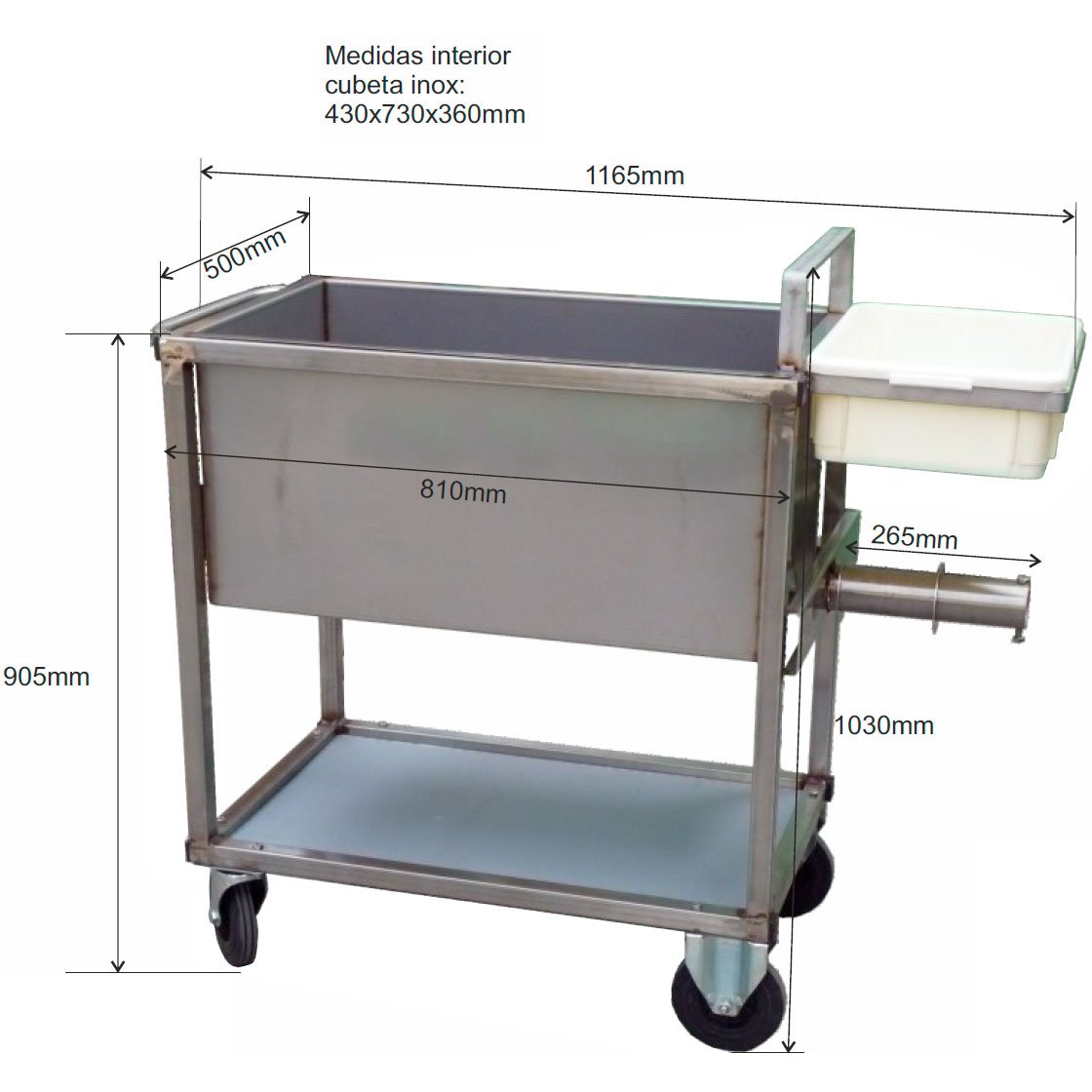 Carro sanitario inox. (3) Carro sanitario inox. (3)