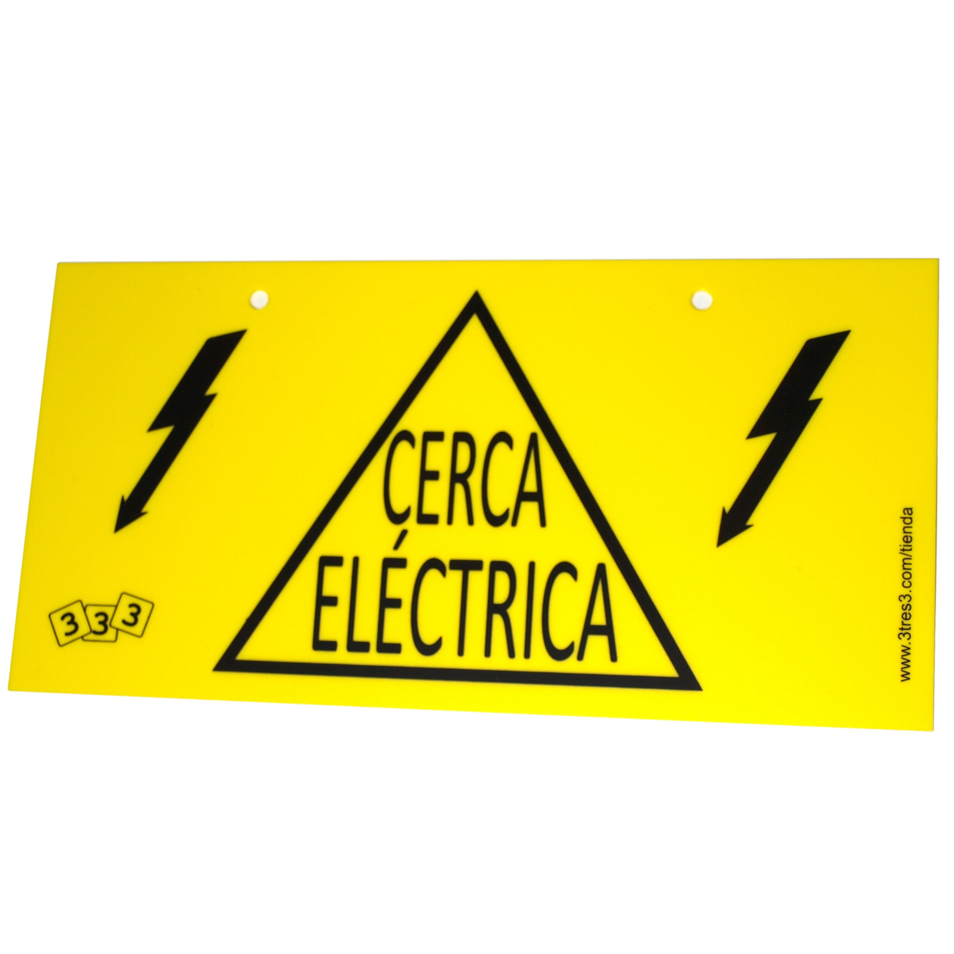 Cartel indicador de “Cerca eléctrica” Cartel indicador de “Cerca eléctrica”