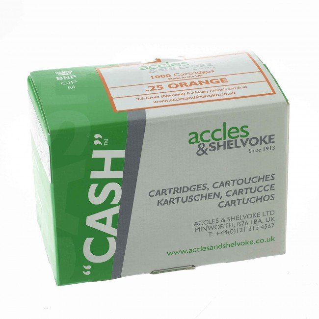 Cartuchos naranjas calibre 25 para pistola cash Cartuchos naranjas calibre 25 para pistola cash