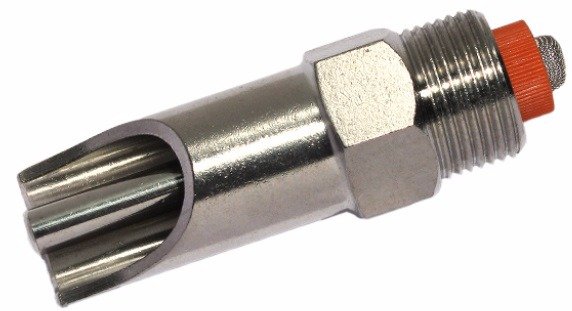 Chupete de mordida, acero inoxidable, conexión R3/4"(M) Chupete de mordida, acero inoxidable, conexión R3/4"(M)