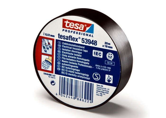 Cinta aislante TESAFLEX (20m x 19mm) Cinta aislante TESAFLEX (20m x 19mm)