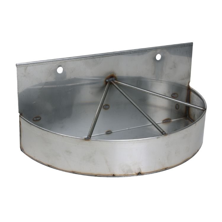 Comedero semicircular, 4 compartimentos, acero inoxidable Comedero semicircular, 4 compartimentos, acero inoxidable
