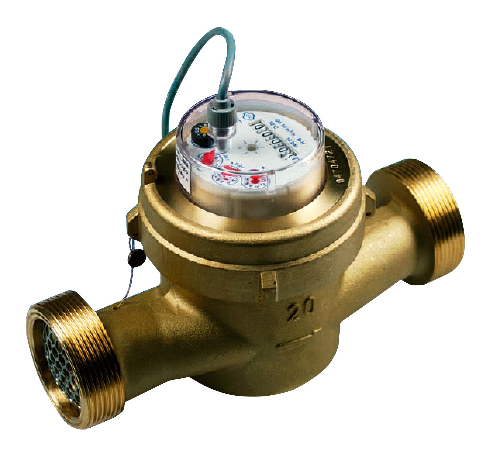 Contador de agua 4 impulsos litro esfera seca 1” para agua hasta 90ºC Contador de agua 4 impulsos litro esfera seca 1” para agua hasta 90ºC