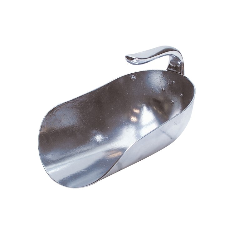 Cucharón de aluminio, para 2,5 kg con mango en la parte superior Cucharón de aluminio, para 2,5 kg con mango en la parte superior