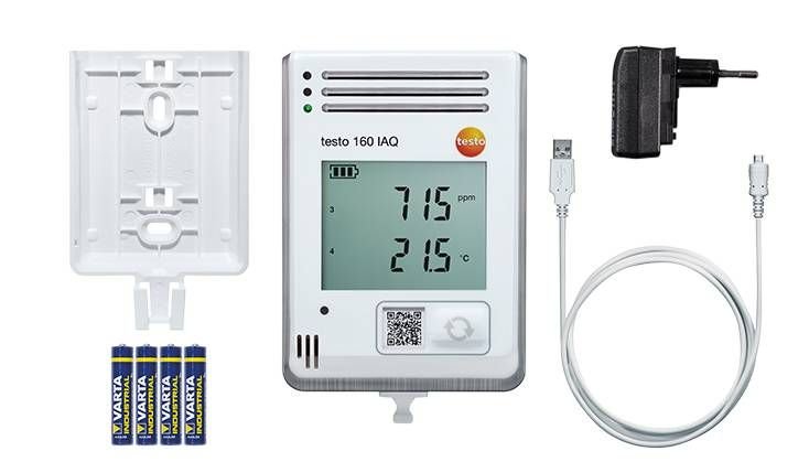 Data logger Wi-Fi testo 160 IAQ - Para registro de la calidad del aire interior (2) Data logger Wi-Fi testo 160 IAQ - Para registro de la calidad del aire interior (2)