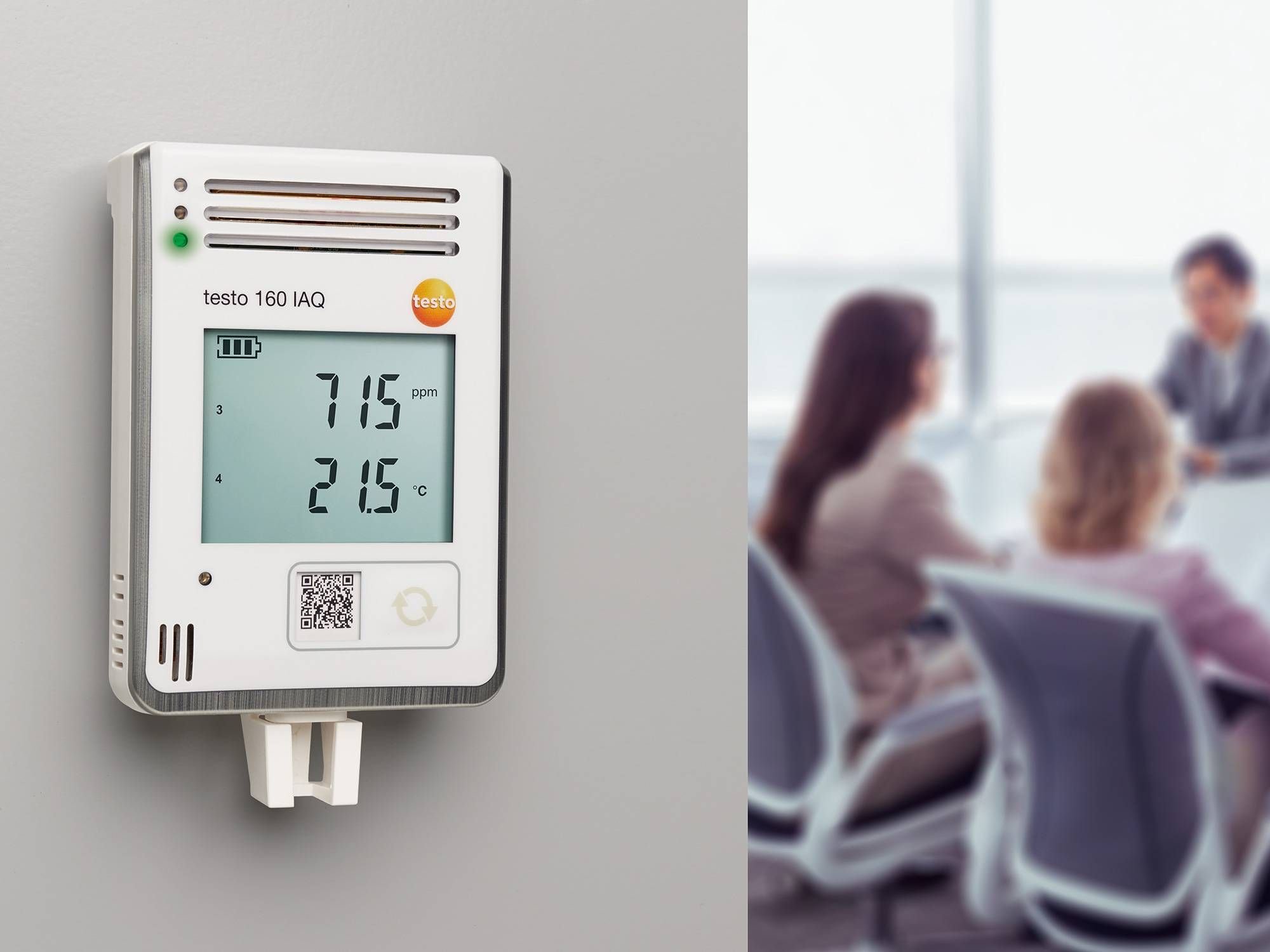 Data logger Wi-Fi testo 160 IAQ - Para registro de la calidad del aire interior (6) Data logger Wi-Fi testo 160 IAQ - Para registro de la calidad del aire interior (6)