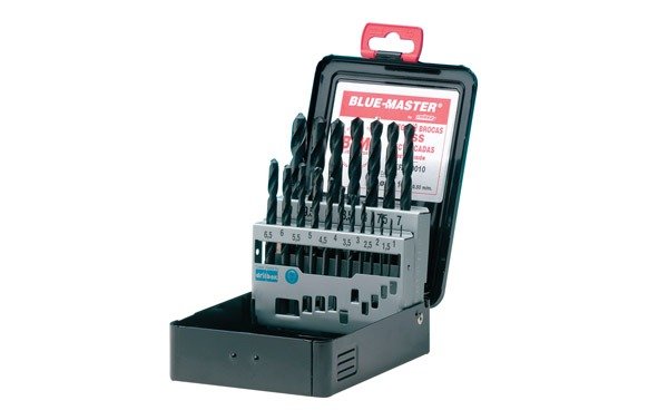 Estuche 19 brocas HSS D0010/1-10mm Estuche 19 brocas HSS D0010/1-10mm