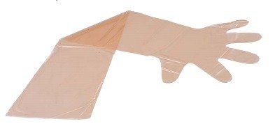 Guantes plástico, desech., largos, 100 u. (2) Guantes plástico, desech., largos, 100 u. (2)
