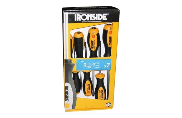 Juego destornilladores 7 piezas PL+PH Ironside Juego destornilladores 7 piezas PL+PH Ironside