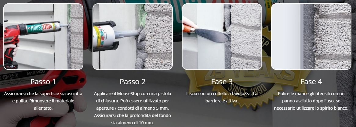 Masilla para roedores Mousestop 300 ml (3) Masilla para roedores Mousestop 300 ml (3)