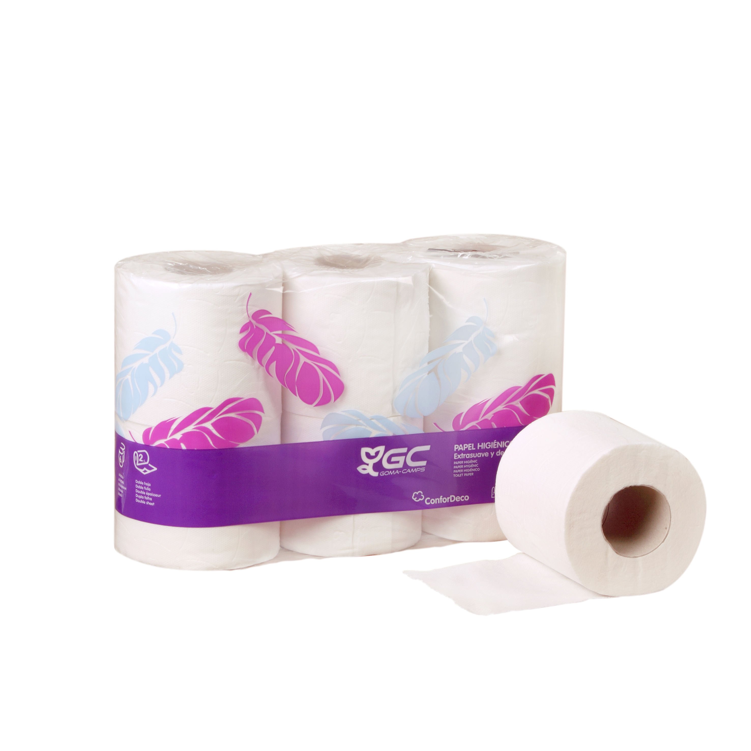Papel higienico confordeco 6 rollos 34,5 mts Papel higienico confordeco 6 rollos 34,5 mts