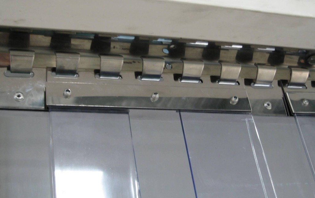 Pinza inox. 200 mm para cortina de PVC (2) Pinza inox. 200 mm para cortina de PVC (2)