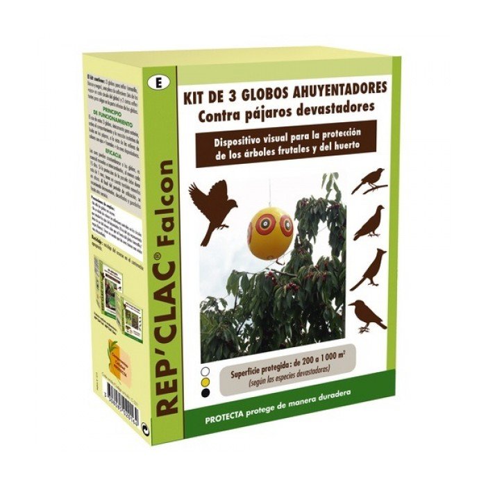 Rep'Clac Falcon - Balones ahuyentadores kit 3 u. Rep'Clac Falcon - Balones ahuyentadores kit 3 u.