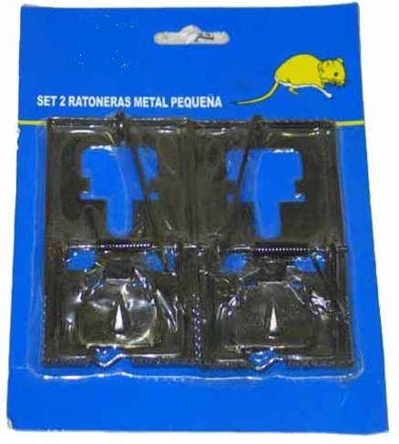 Set 2 ratoneras metálicas medianas Set 2 ratoneras metálicas medianas