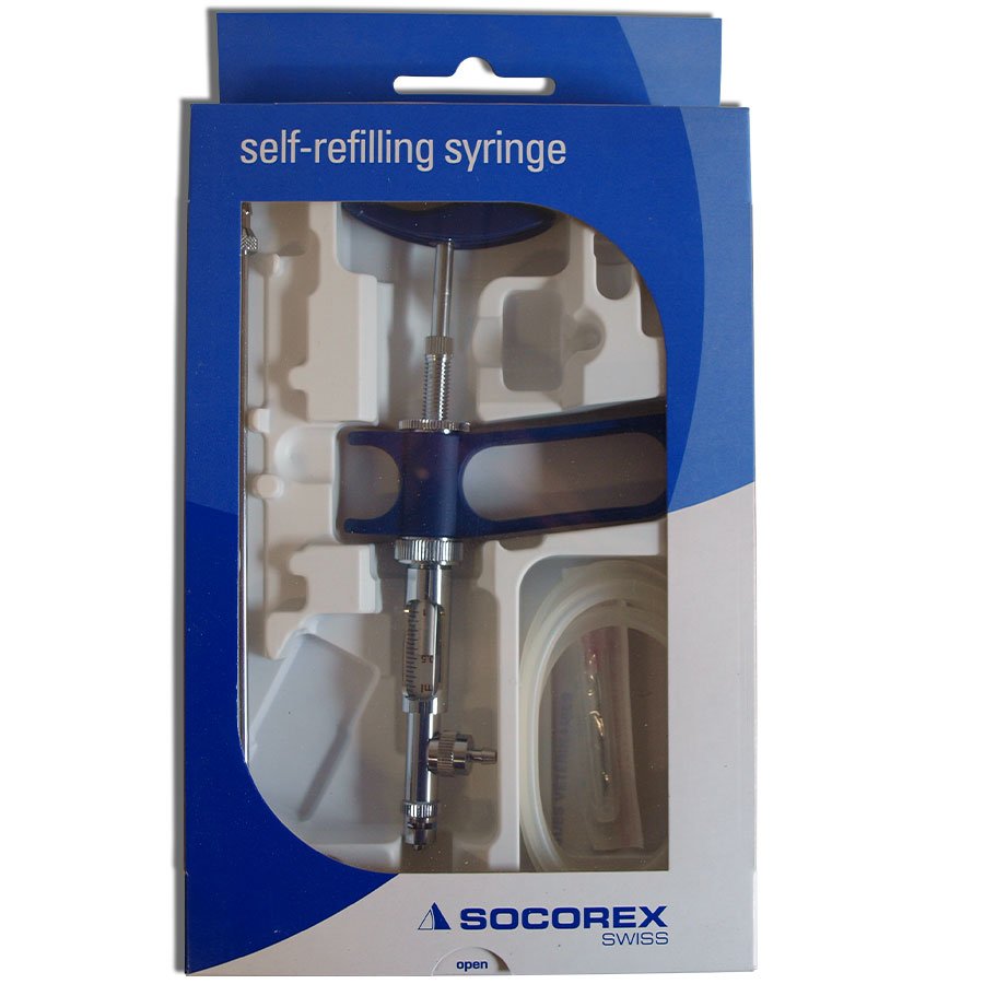 Socorex 1 ml con tubo y aguja de succión, graduaciones de 0,05 ml (4) Socorex 1 ml con tubo y aguja de succión, graduaciones de 0,05 ml (4)