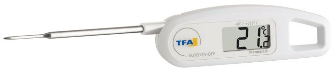 Termómetro digital de bolsillo con sonda inoxidable TFA Termómetro digital de bolsillo con sonda inoxidable TFA