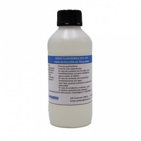 Ácido clorhídrico HCL 25 % 1 l para detección de triquinas